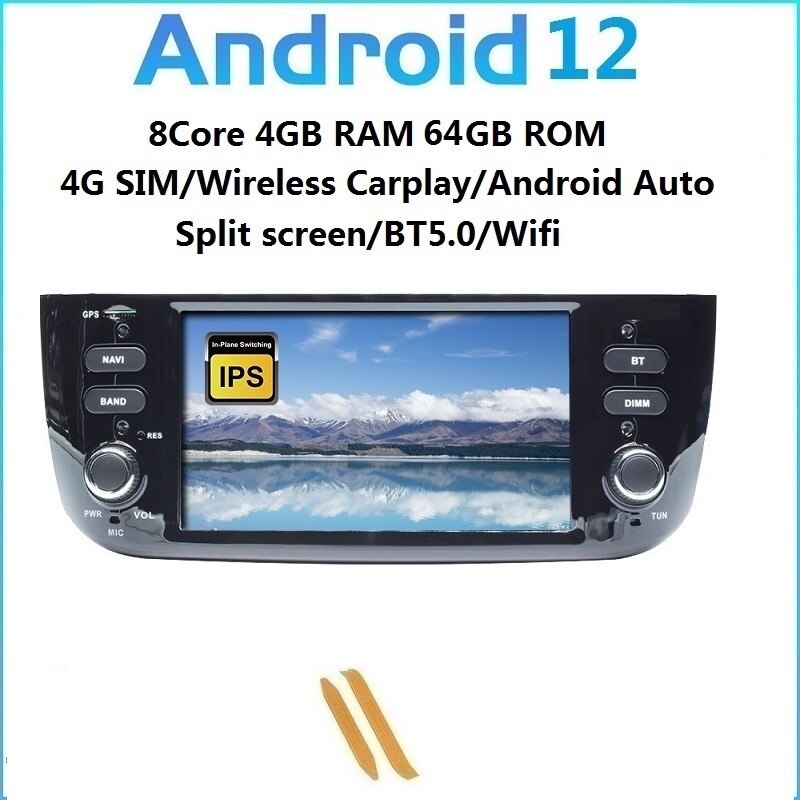 4G SIM Wireless Carplay Android 12,0 mit GPS Navigation Multimedia Player