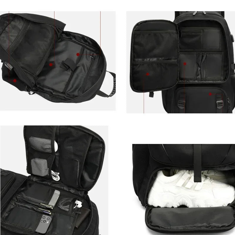 50L 60L 80L Outdoor Backpack with USB Port for Men Pack Bags Large Capacity Unisex Sports Trekking Hiking Camping Available in