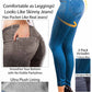 Push-Up Nahtlose Hohe Taille Warme Jeans Leggings für Herbst und Winter, Elastische Samt Jeggings Hosen