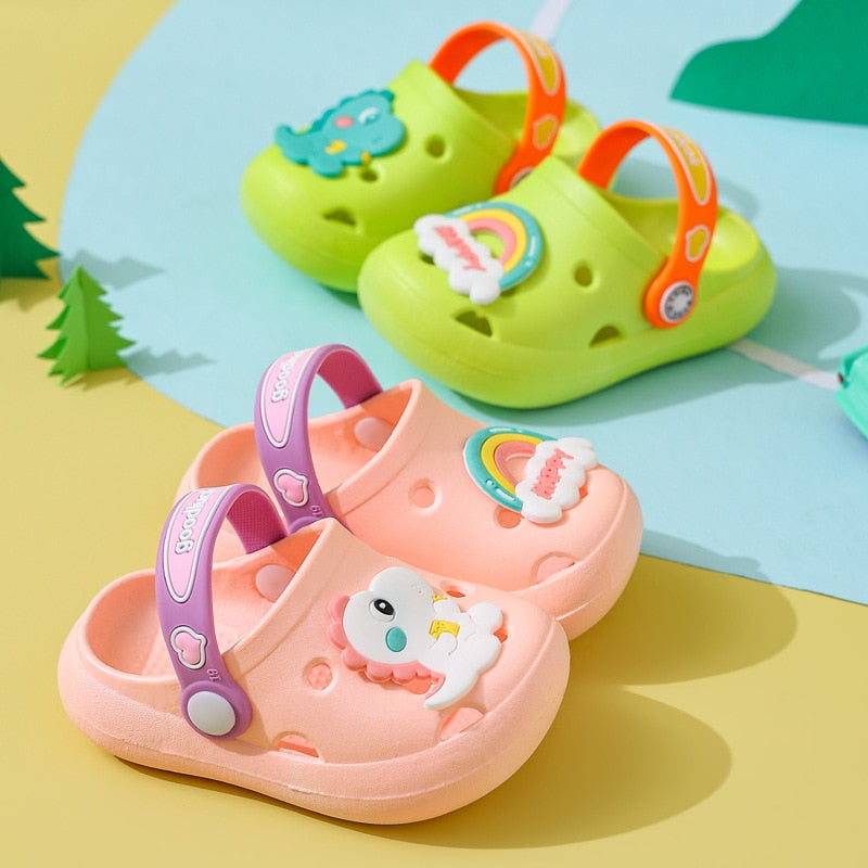 Kinder Hausschuhe mit Cartoon Animation, Kleinkind Mädchen Sommer Schuhe, Junge Hausschuhe 1-6 Jahre