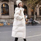 Daunengepolsterte Jacke für Damen im Winter 2023 im neuen Stil, koreanischer, lockerer mit Baumwolle gefütterter Mantel