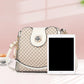 New women's handbag luxury design bucket shoulder crossbody bag flip over printed large capacity shoulder bag