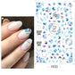 1PCS 3D Nagelzubehör, Maniküre-Nagelteile, Nageldekoration mit Liebes-Herz Aufkleber