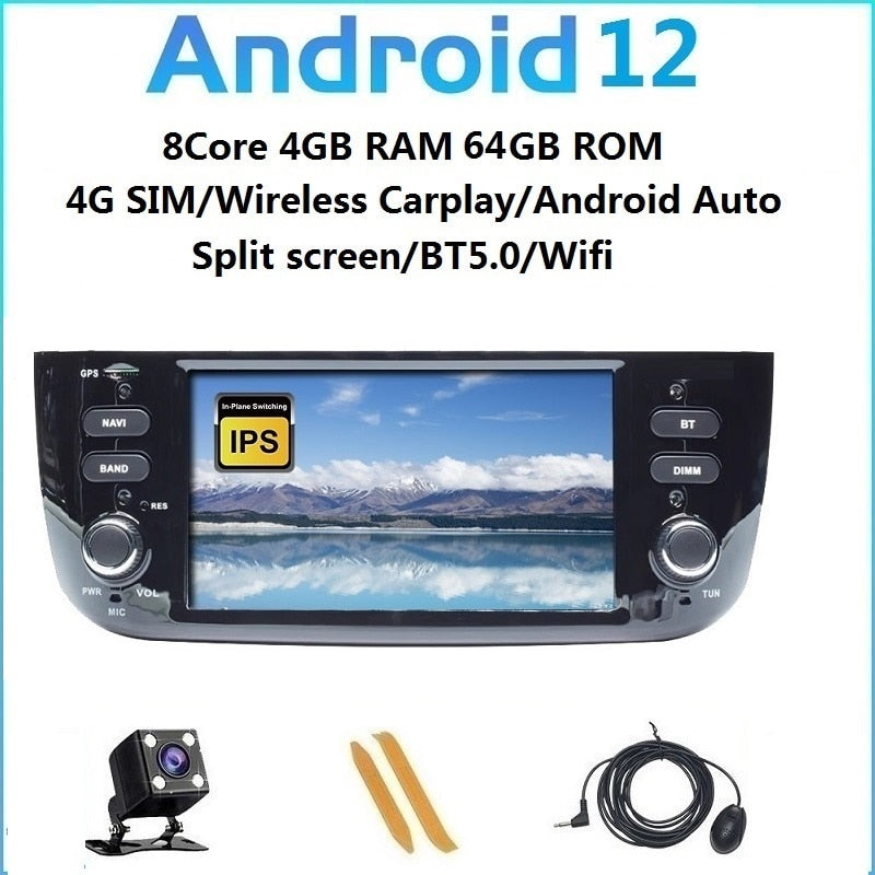 4G SIM Wireless Carplay Android 12,0 mit GPS Navigation Multimedia Player