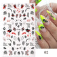 1PCS 3D Nagelzubehör, Maniküre-Nagelteile, Nageldekoration mit Liebes-Herz Aufkleber
