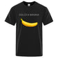Banana Mode Druck Männer T-shirts, Casual Atmungsaktive Tops Übergroße