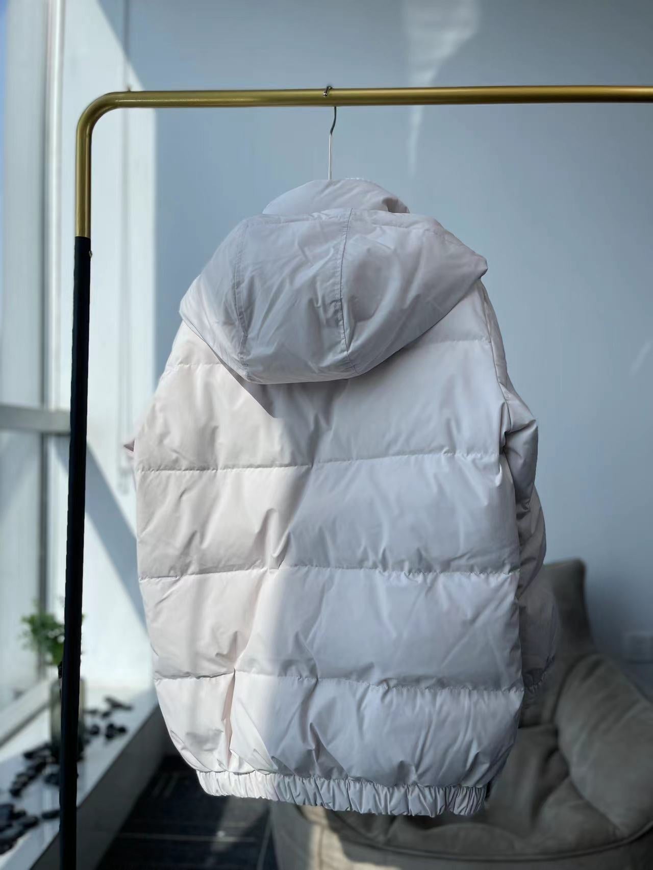 2023 neue Damen Winter Mäntel Mid-länge mit Kapuze, Gänsedaunen Warme und Dicke Casual Daunen Jacke