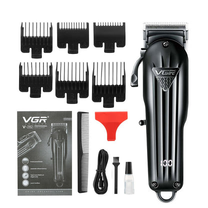 Wiederaufladbare VGR Professionelle Haarschneidemaschine Haarschneider für Männer, Rasierer mit Zubehör