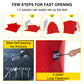 2-Personen-Oxford-Gewebe VEVOR Eisangelzelt, warme Markise, Pop-Up,  wasserdicht, winddicht, Vordach für Winterangeln, Camping, Wandern