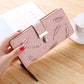 Ladies Fashion Wallet PU Leather Phone Purse Female Hollow Leaves Pouch Clutch Handbag For Women Coin Card Holders Long Wallets