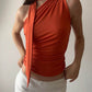 Backless Sexy Off Schulter Halter Tank Tops, Damen Vintage Ärmel Crop Top Y2K Kleidung