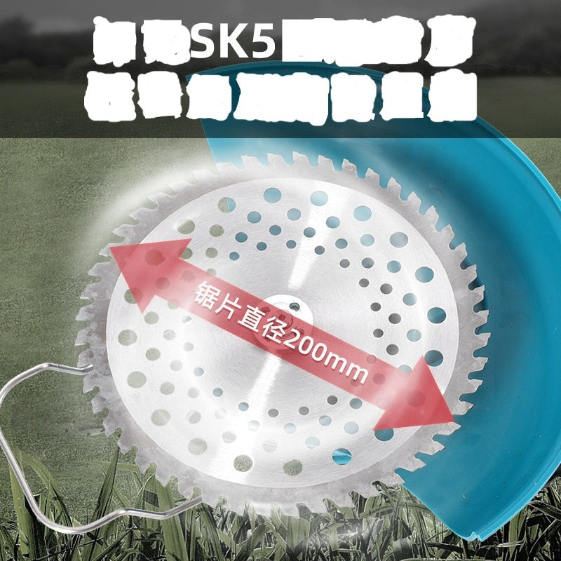 2500 W 8 Zoll bürstenloser elektrischer Rasentrimmer Akku-Rasenmäher Graslinie Heckenschere verstellbarer Hand-Gartenschnitt