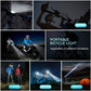 Fahrradlicht, USB wiederaufladbar, Fahrrad-Kilometerzähler, Frontlicht, Taschenlampe mit Computer, LCD-Tachometer, Radfahren, Kopf, Laterne, Horn