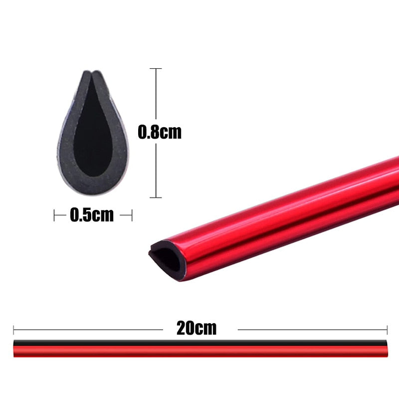 10PCS 20cm Auto Klimaanlage Outlet Dekorative Luftauslass-Dekorstreifen, Auto Tür Kante ecke Schutz