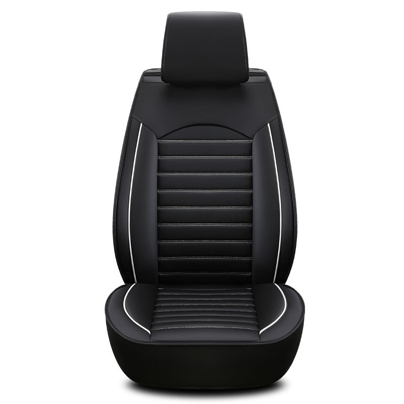 Luxus-Qualitäts-Leder-Autositzbezug, bequemer Vier-Jahreszeiten-Universal-Vorder-/Hinten-/Komplettbezug-Kissen-Autositzschutz
