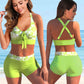 2023 neue Hohe Taille Sexy Badeanzug für Damen, zwei Stücke set Print Push Up Bademode