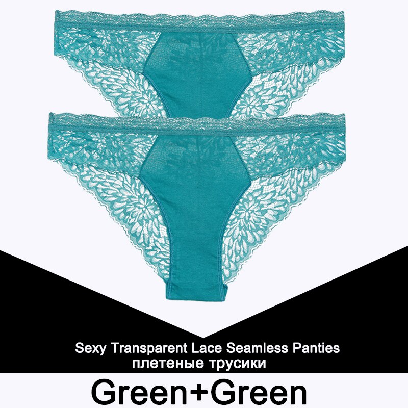 2 Teile/satz Nahtlose Unterwäsche Spitze Höschen für Damen, Sexy Dessous, Weibliche Unterhose Floral Spitze