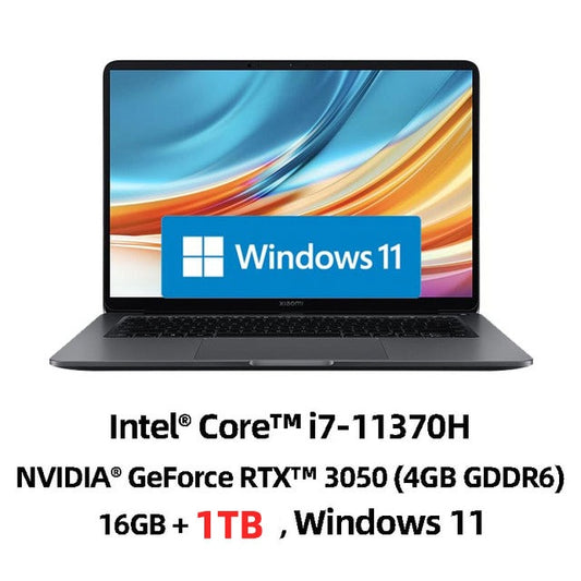 Xiaomi Laptop Pro X 14 i7-11370H 16G LPDDR4x 512GB PCIe SSD RTX 3050 14 ''Super Retina Velocity Screen Computer Notebook PC