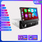 Hizpo Android 12 Universal 1din Autoradio, CarPlay GPS Navigation, Multimedia Player 1 Din Stereo 7 Zoll manuell einziehbarer Bildschirm