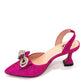 Damen-High-Heel-Spitzzehen-Sandalen, neuestes italienisches Design, Schuhe und Taschen-Set