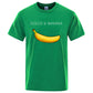Banana Mode Druck Männer T-shirts, Casual Atmungsaktive Tops Übergroße