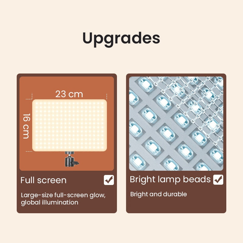 LED Foto Studio Licht 3200K-5600K für Professionelle Fotographie, Beleuchtung mit Stativ für Live-Stream