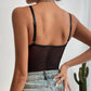 Damen Sexy Spitzenkorsett, Hot bestickter Body Dessous