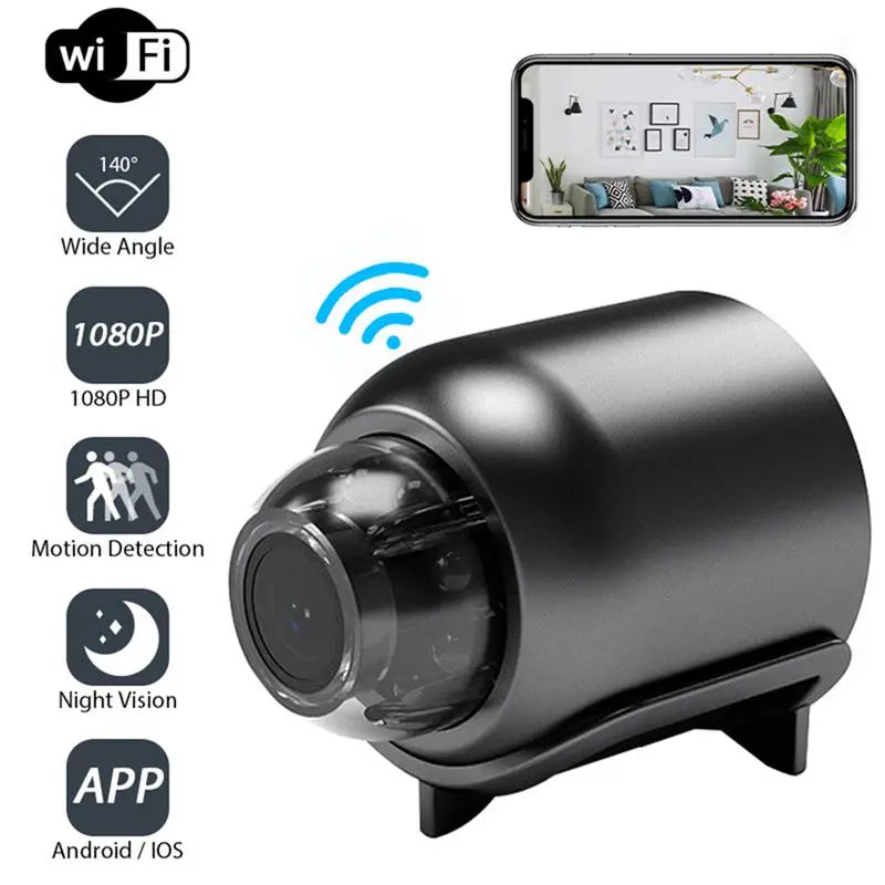 1080P HD Mini WiFi Kamera Indoor Sicherheit Überwachung, Baby Monitor Nachtsicht Camcorder, IP Cam Audio Video Recorder
