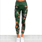 Damen Leggings Fitnesshose mit Streifen Druck, elastische Gym Workout Strumpfhosen, S-XL Laufhose Plus Größe