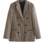 Zweireiher Business Blazer-Mantel für Damen,  Mode für Herbst / Frühling, Mantel für Bürodamen