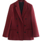 Zweireiher Business Blazer-Mantel für Damen,  Mode für Herbst / Frühling, Mantel für Bürodamen