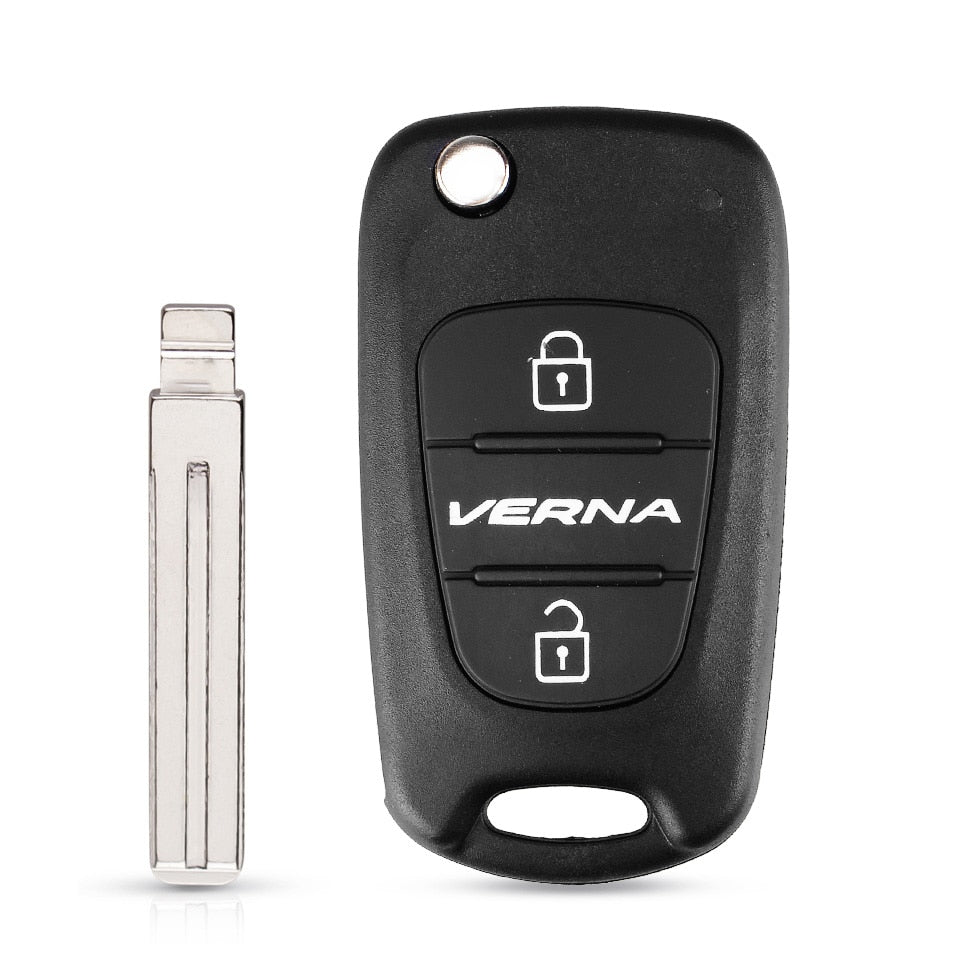 KEYYOU Neue Remote Key Shell Für Hyundai I20, I30, IX35, I35 Accent Kia Picanto Sportage K5, 3 Tasten Flip Folding remote Key Fall