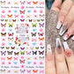 1PCS 3D Nagelzubehör, Maniküre-Nagelteile, Nageldekoration mit Liebes-Herz Aufkleber
