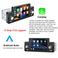 Podofo 5 zoll Auto Radio 1 Din CarPlay, Android Auto Multimedia Player Bluetooth MirrorLink, FM Empfänger für Volkswagen Nissan
