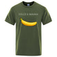 Banana Mode Druck Männer T-shirts, Casual Atmungsaktive Tops Übergroße
