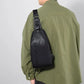 1 Herren-Umhängetasche mit großer Kapazität für Pendler mit USB-Aufladung, multifunktionale Brusttasche, modisch, einfach & leicht