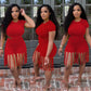 Damen 2-teiliger Kleidungsanzug, einfarbig, kurzärmelig, Shorts-Set mit Quastenbesatz und hoher Taille