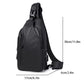 1 Herren-Umhängetasche mit großer Kapazität für Pendler mit USB-Aufladung, multifunktionale Brusttasche, modisch, einfach & leicht