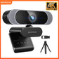4K 8MP HD-Webcam mit geräuschunterdrückendem Mikrofon/Sichtschutzabdeckung/Stativ Plug-Play-USB-Webkamera für Besprechungsvideos