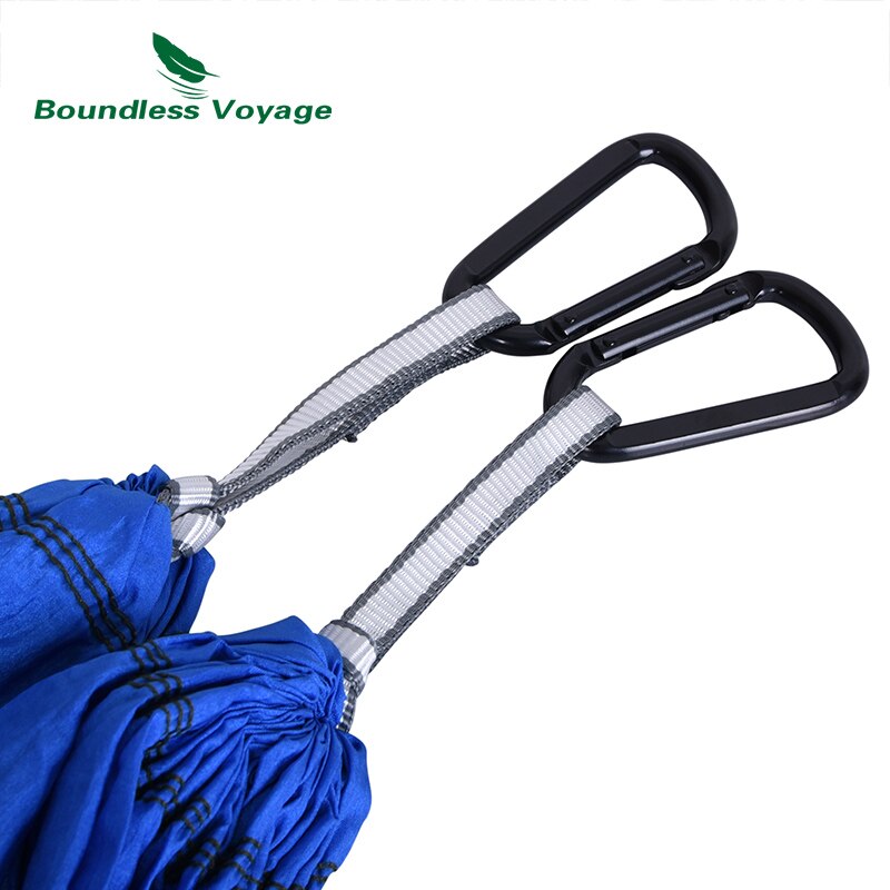 Boundless Voyage Camping-Hängematte mit Baumgurten, Karabiner Outdoor Hängebett Schaukel