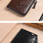 Mens Wallet Leather Business Card Holder Zipper Purse Luxury Wallets for Men RFID Protection Purses Carteira Masculina Luxury