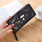 Ladies Fashion Wallet PU Leather Phone Purse Female Hollow Leaves Pouch Clutch Handbag For Women Coin Card Holders Long Wallets