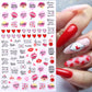 1PCS 3D Nagelzubehör, Maniküre-Nagelteile, Nageldekoration mit Liebes-Herz Aufkleber