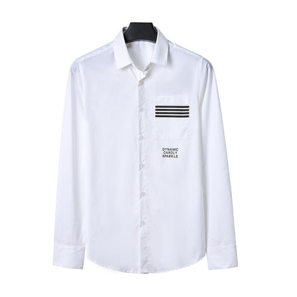 Neue Stickerei Herren Casual Hemde,  Marke Kleidung Langarm Slim Fit Männliche Hemde