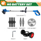 2000W elektrischer Rasenmäher, faltbarer Trimmer, verstellbar, kabellos, wiederaufladbar, Gartenschneide-Elektrowerkzeuge für 18V-Makita-Akku