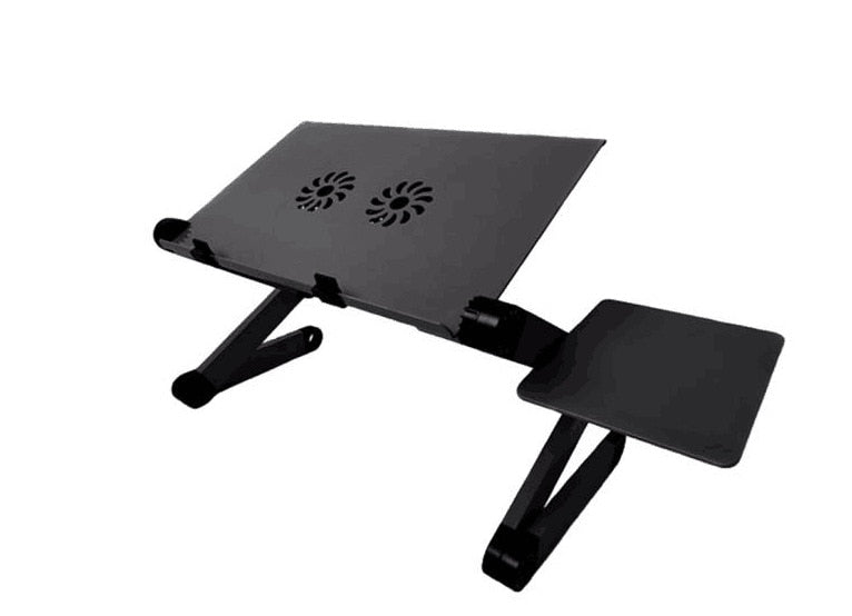 Lüfter Laptop-Schreibtisch, tragbar, verstellbar, faltbar, Tischständer mit Mauspad