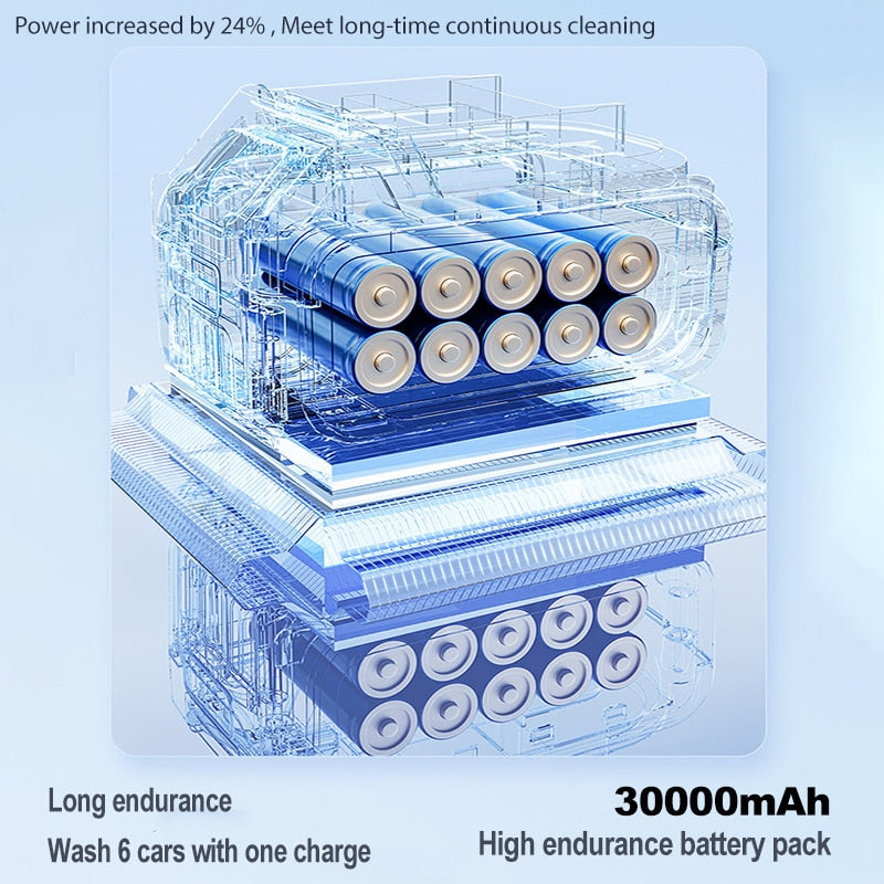 30000 mAh Drahtlose Hochdruck Auto Waschmaschinen, Waschmaschine Batterie, Tragbare Waschmaschine Schaum Generator, Tornado Auto Zubehör