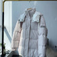 2023 neue Damen Winter Mäntel Mid-länge mit Kapuze, Gänsedaunen Warme und Dicke Casual Daunen Jacke