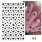 1PCS 3D Nagelzubehör, Maniküre-Nagelteile, Nageldekoration mit Liebes-Herz Aufkleber