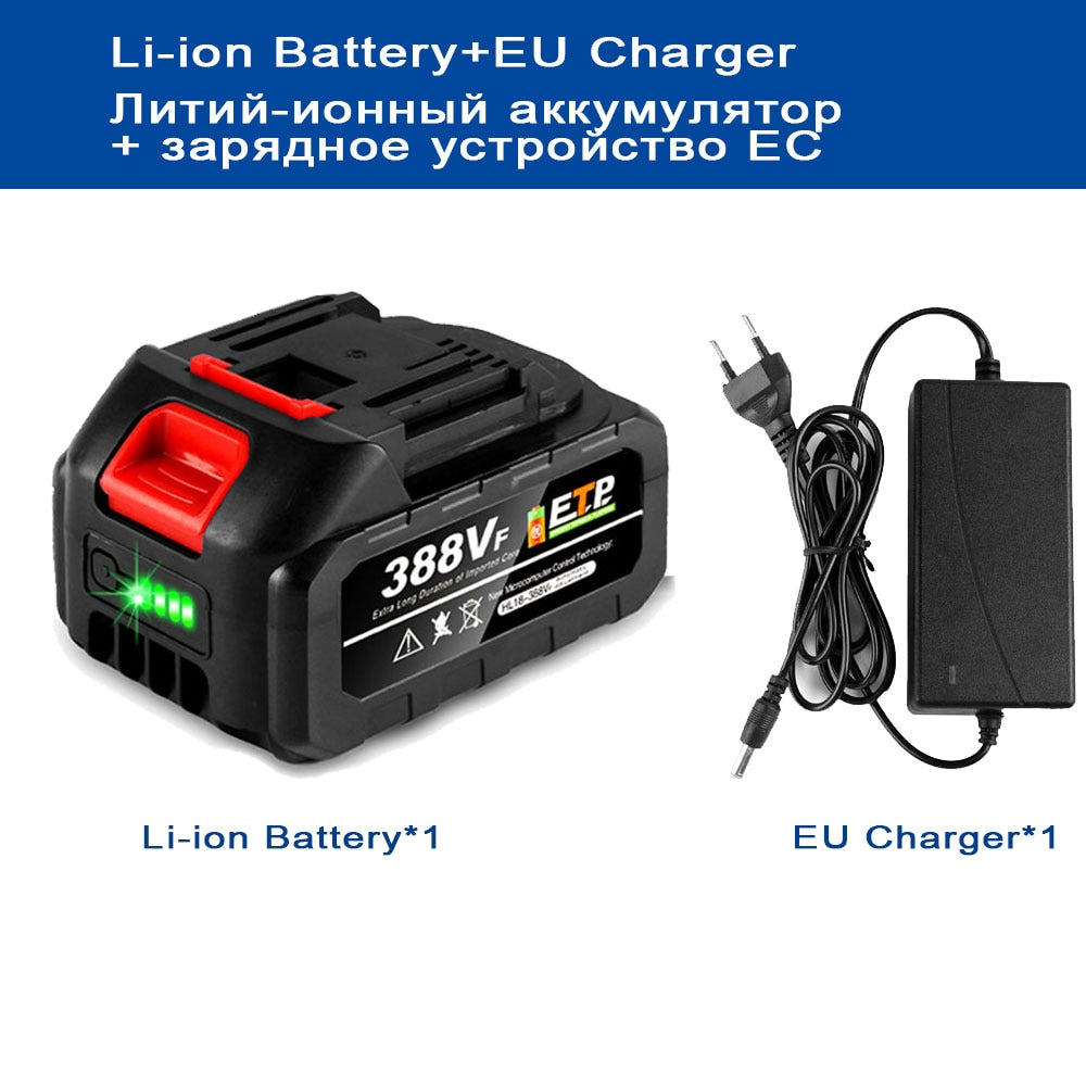 21V Akku 20000mAh - 10000mAh Lithium-Ionen-Akku für Makita, Elektrowerkzeug